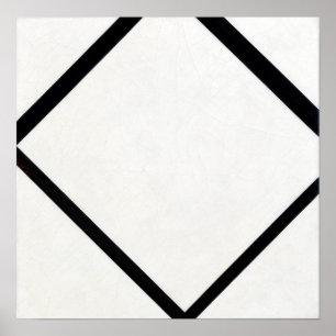 Póster Composición Mondriana Piet Nº 1 Lozenge con cuatro