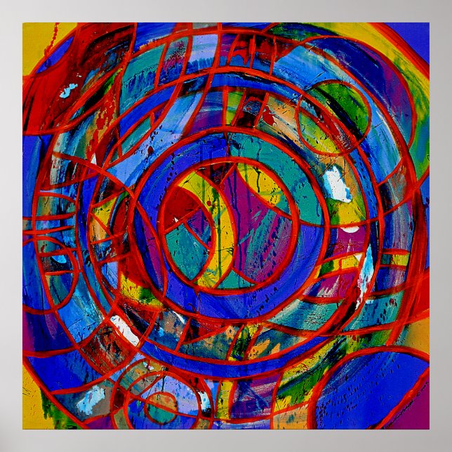 Póster Composición nº 17 de Michael Moffa (Frente)