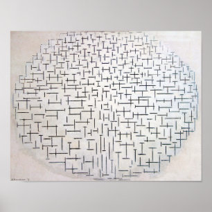Póster Composición n.º 10, Muelle y Océano Mondriaan