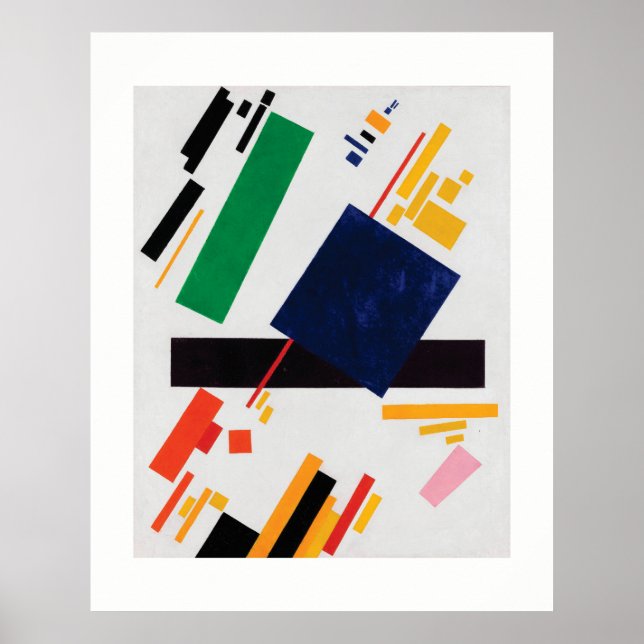 Póster Composición suprema de Kazimir Malevich (Frente)