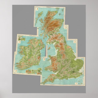 Póster Composite British Isles