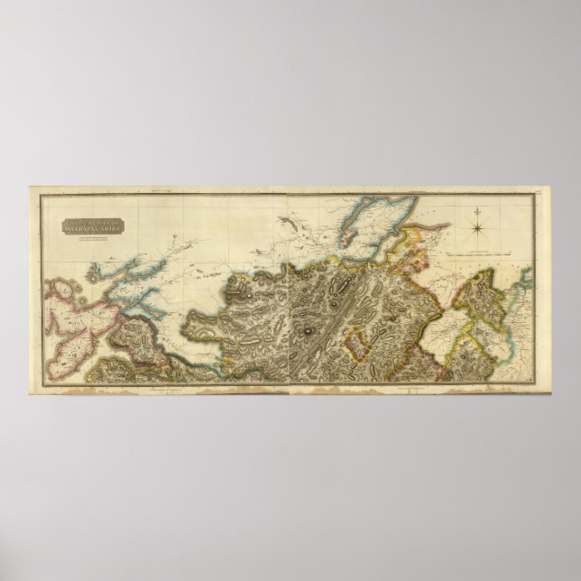 Póster Composite Inverness Shire (Frente)