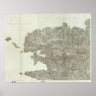 Póster Composite Map of France 6