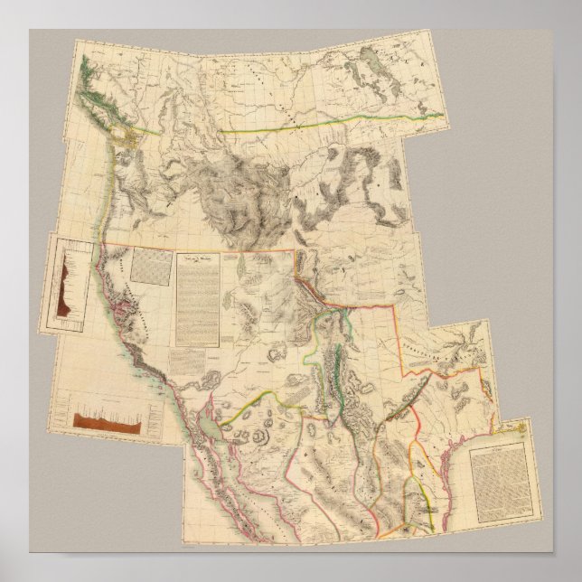 Póster Composite Western United States (Frente)