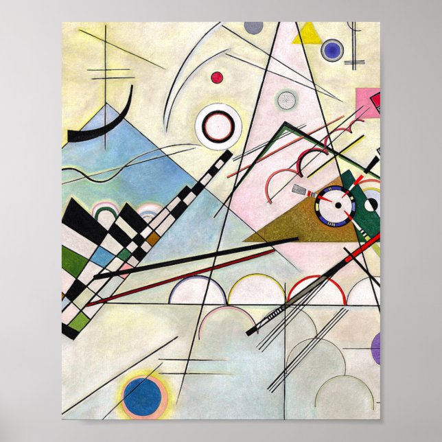 Póster Composition 8 Wassily Kandinsky (Frente)