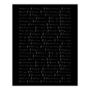 Póster Compositores de música clásica