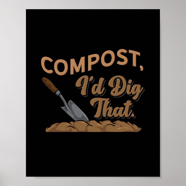 Póster Compost de jardinería (Frente)