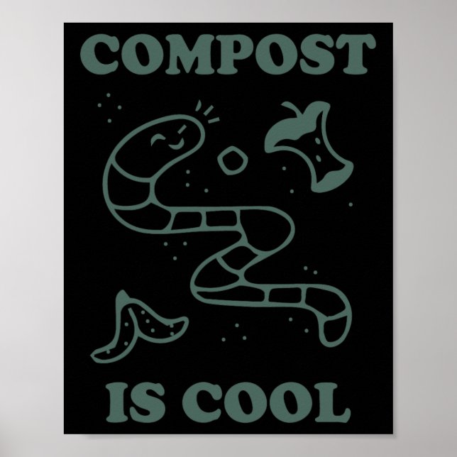 Póster Compostaje De Agricultura Orgánica - Compost Es Gu (Frente)