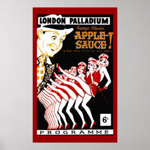 Póster COMPOTA DE MANZANAS de PALLADIUM de los años 40