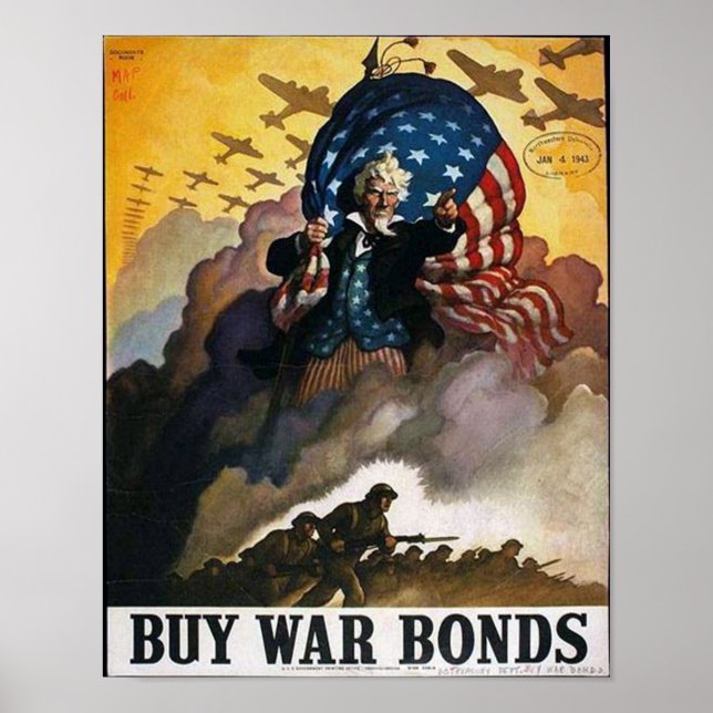 Póster ¡Compra bonos de guerra! (Frente)