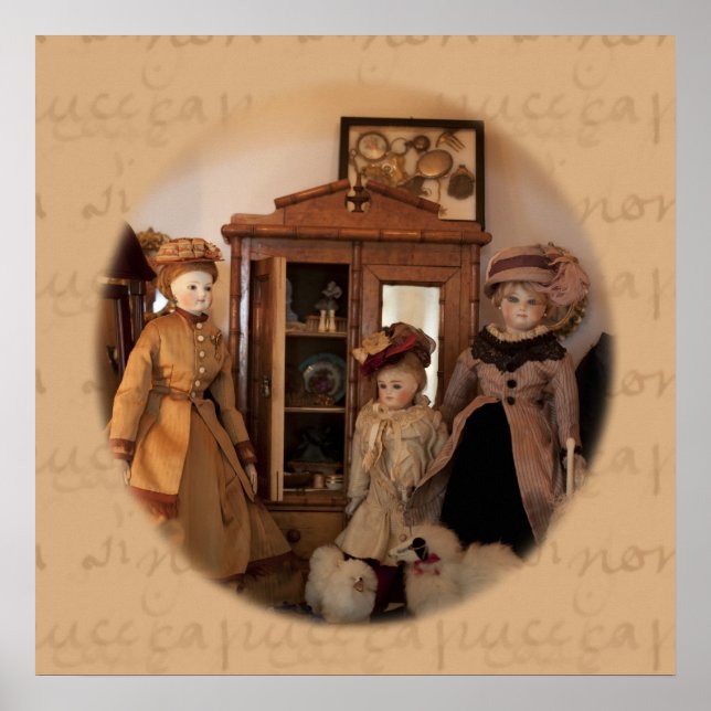 Póster Compra de muñecas de moda (Frente)