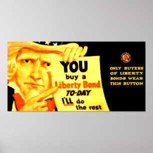 Póster ¡Compra Hoy Un Bono De Libertad De 1917!