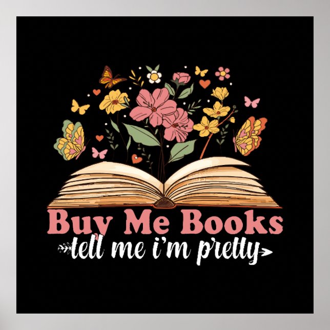 Póster Cómprame Libros Y Dime Que Me Cállate (Frente)