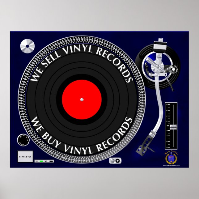 PÓSTER COMPRAMOS REGISTROS DE VINYL (Frente)
