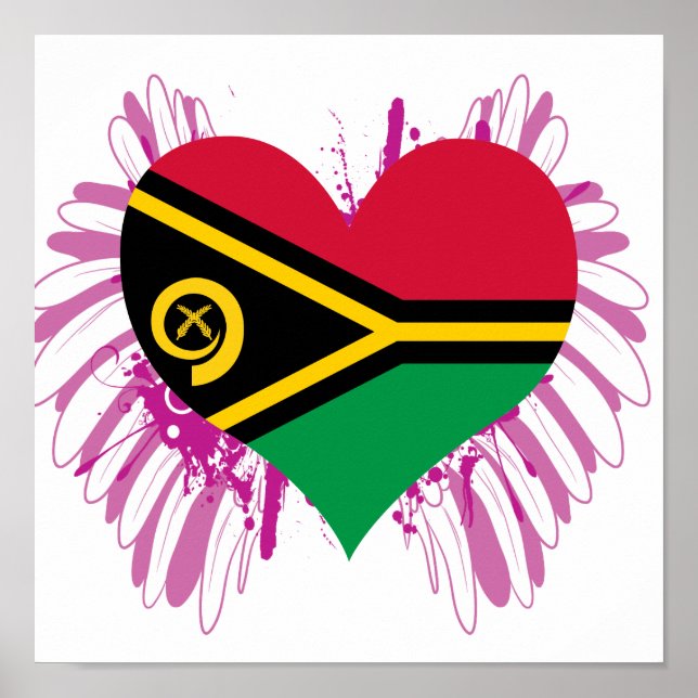 Póster Comprar bandera de Vanuatu (Frente)