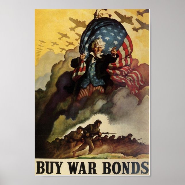 Póster Comprar bonos de guerra (Frente)