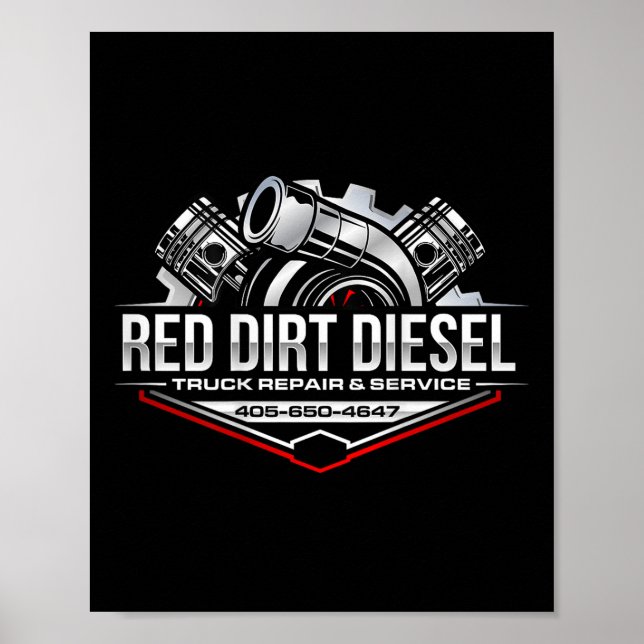 Póster Comprar Diesel _3 mecánico (Frente)