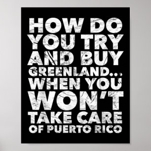 Póster Comprar Groenlandia no cuidará a Puerto Rico