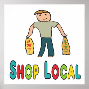 Póster Comprar local