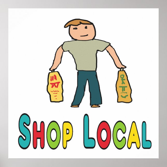 Póster Comprar local (Frente)