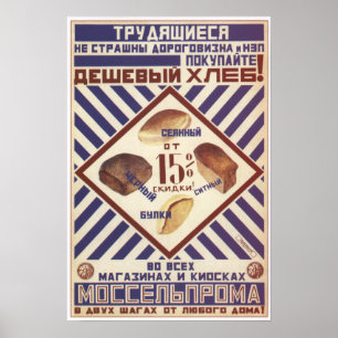 Póster Comprar pan barato