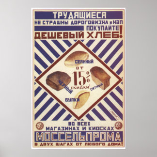 Póster Comprar pan barato