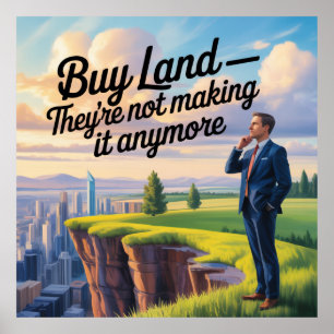 Póster Comprar Tierra - Ya No La Están Haciendo