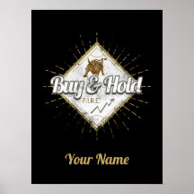 Comprar y retener el Bull de comerciante compra el