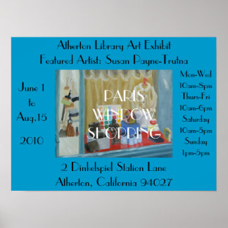 PÓSTER COMPRAS DE LA VENTANA DE PARÍS