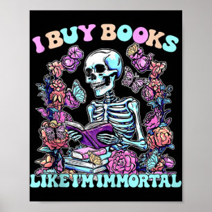 Póster Compré Libros Como Mi Inmortal Bastón De Lector De