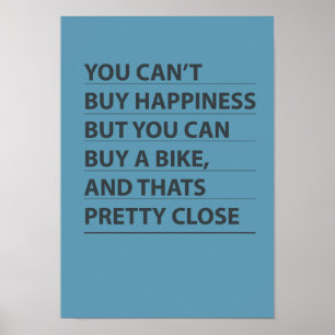 Póster Compre una bici