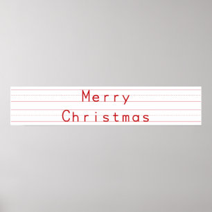 Póster Comprimido de escritura de gran jefe