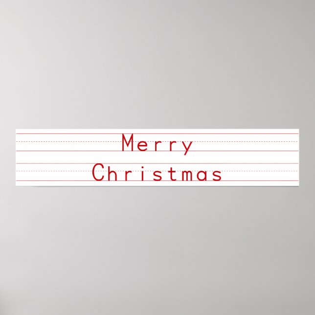 Póster Comprimido de escritura de gran jefe (Frente)