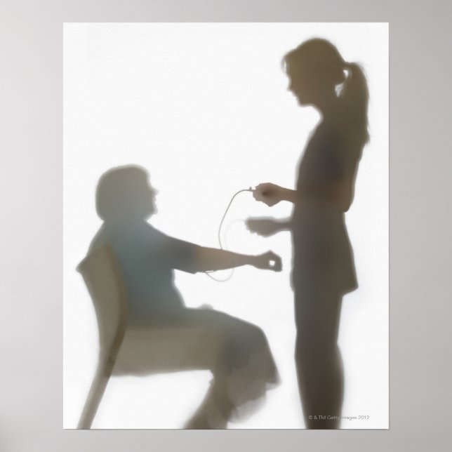 Póster Comprobación de la salud de la persona mayor/lectu (Frente)