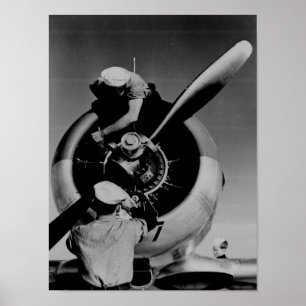 Póster Comprobación del motor