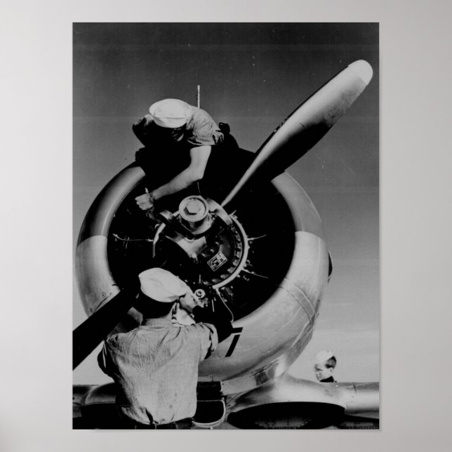 Póster Comprobación del motor (Frente)