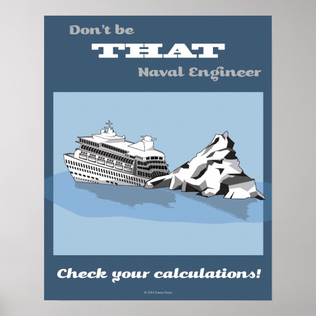 Póster Comprobar el Poster matemático de cálculo (Frente)