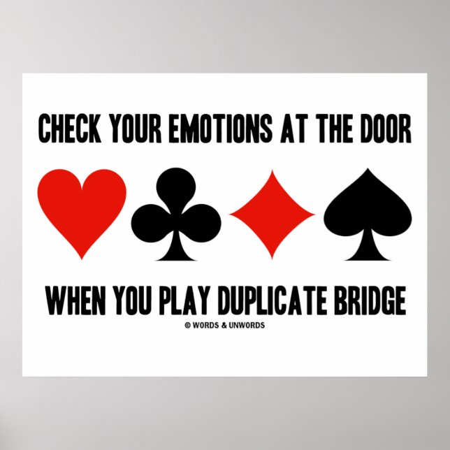 Póster Comprobar tus emociones en el puente duplicado de  (Frente)