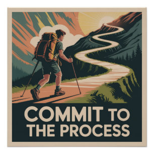 Póster Comprometerse con el proceso