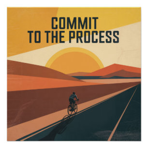 Póster Comprometerse con el proceso