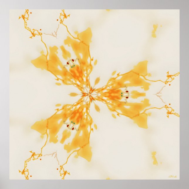 Póster Comprometido con un pasado abstracto (Frente)