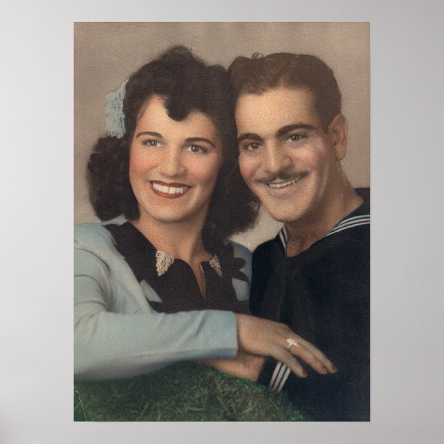 Póster Compromiso Militar Vintage (Frente)