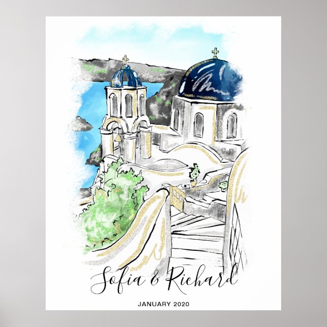 Póster Compromiso, propuesta, post de regalo de pareja de (Frente)