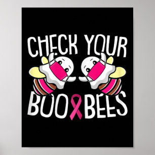 Póster Compruebe su Boo Bebe Cáncer de Mama Warrio