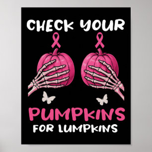 Póster Compruebe su calabazas, dolor de pecho, dolor de c