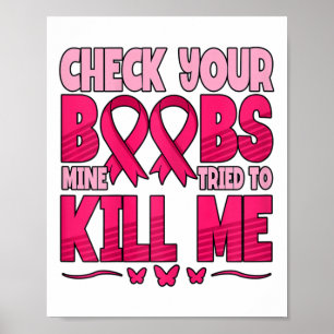 Póster Compruebe su conciencia sobre el cáncer de mama