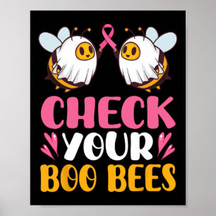 Póster Compruebe sus abejas Boo Sensibilización sobre el