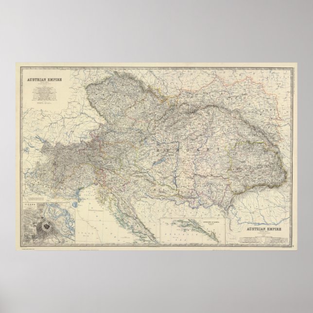 Póster Compuesto de Austria (Frente)