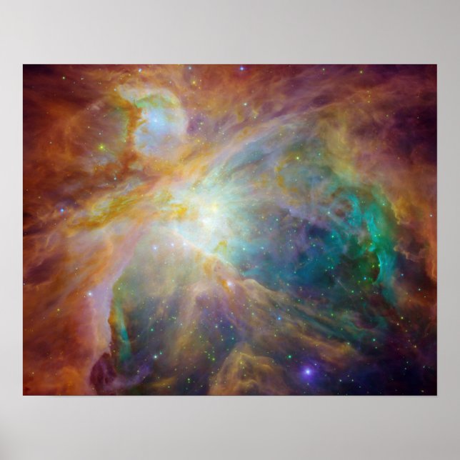 Póster Compuesto de nebulosa de Orion (Frente)