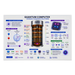 Póster Computadora Cuántica